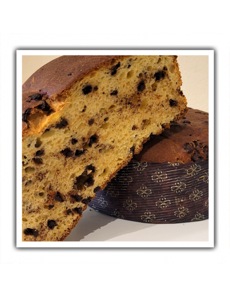 Panettone con gocce di cioccolato